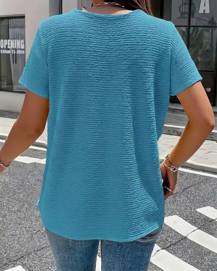 Quintessa - Blusa con scollo a V e bottoni