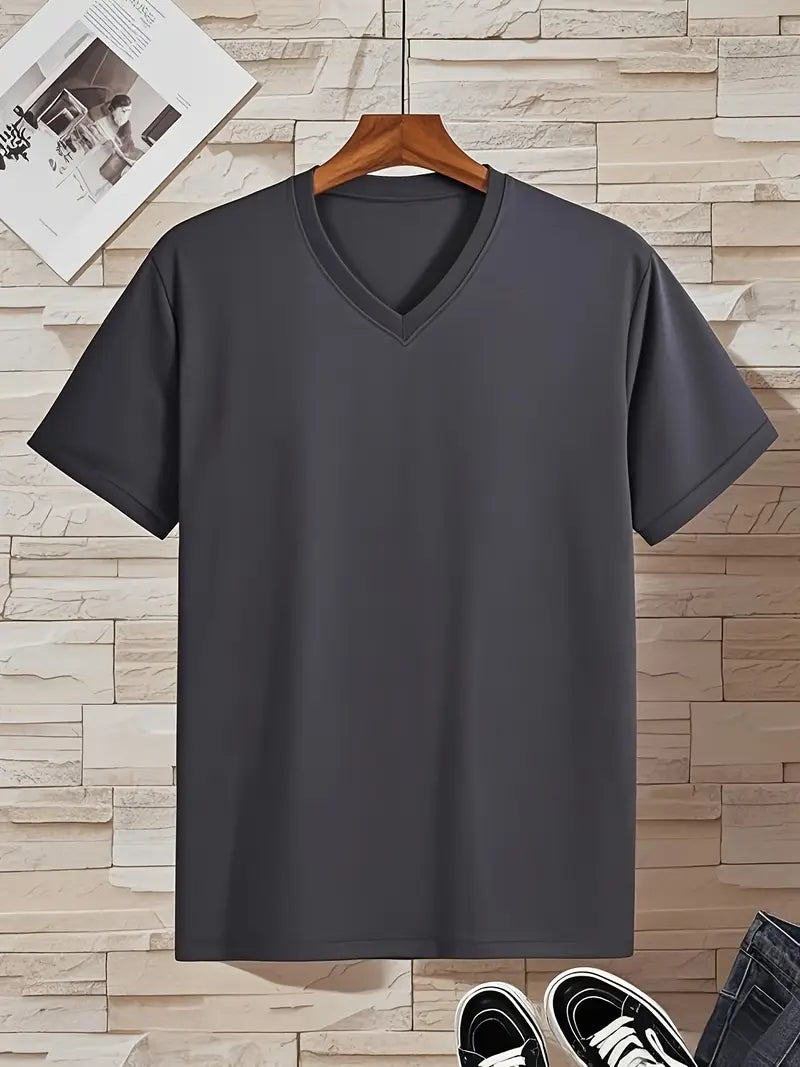 Trevor - T-shirt con scollo a V dal tocco morbido