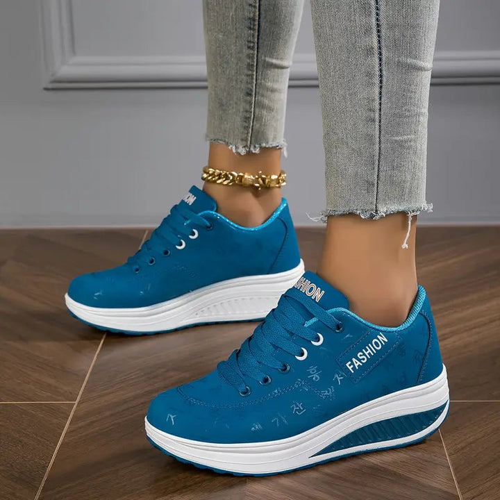 Qira - Sneakers stringate con suola platform