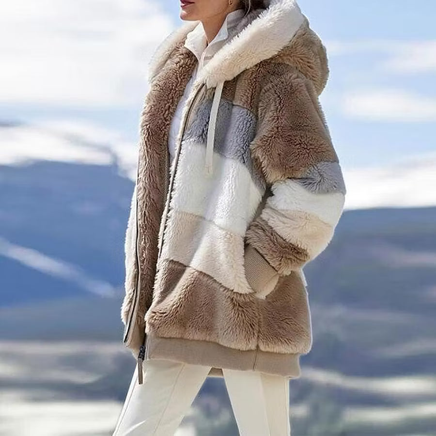 Ruelle - Cappotto teddy oversize in pile
