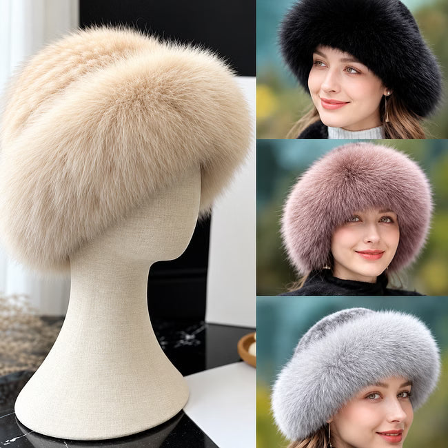 Olwen - Cappello invernale in morbida pelliccia sintetica