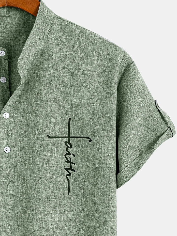 Harlan - Camicia testurizzata a collo alto