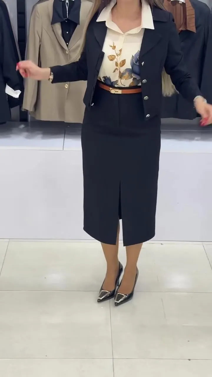 Xavina - Tailleur giacca e gonna su misura