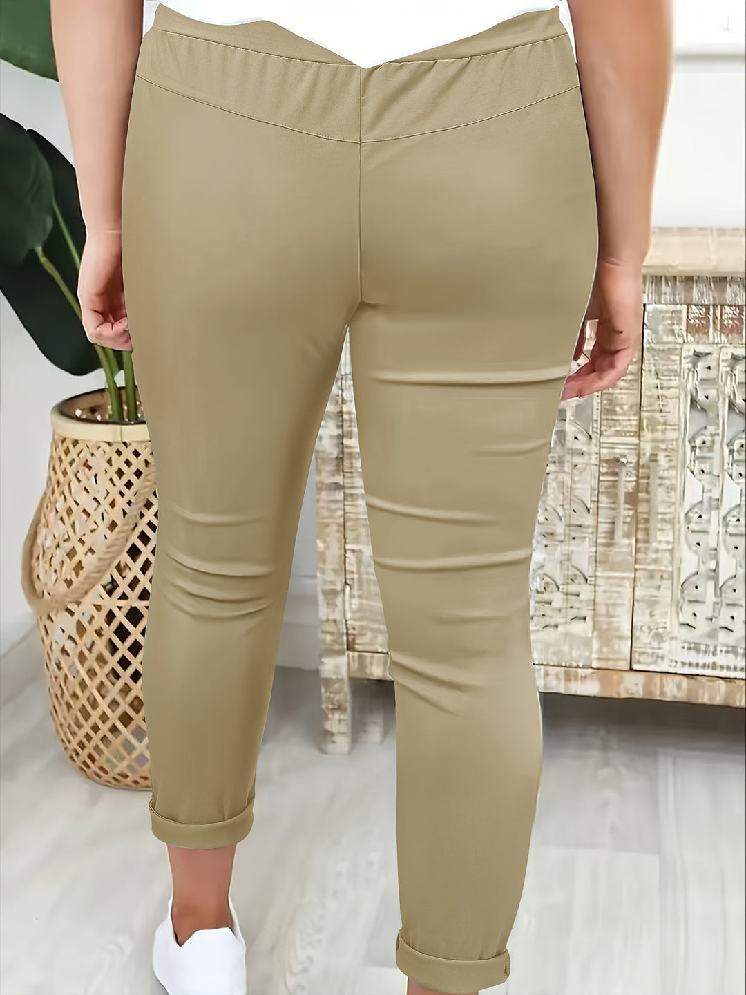 Tansy - Pantaloni stretch con coulisse su misura