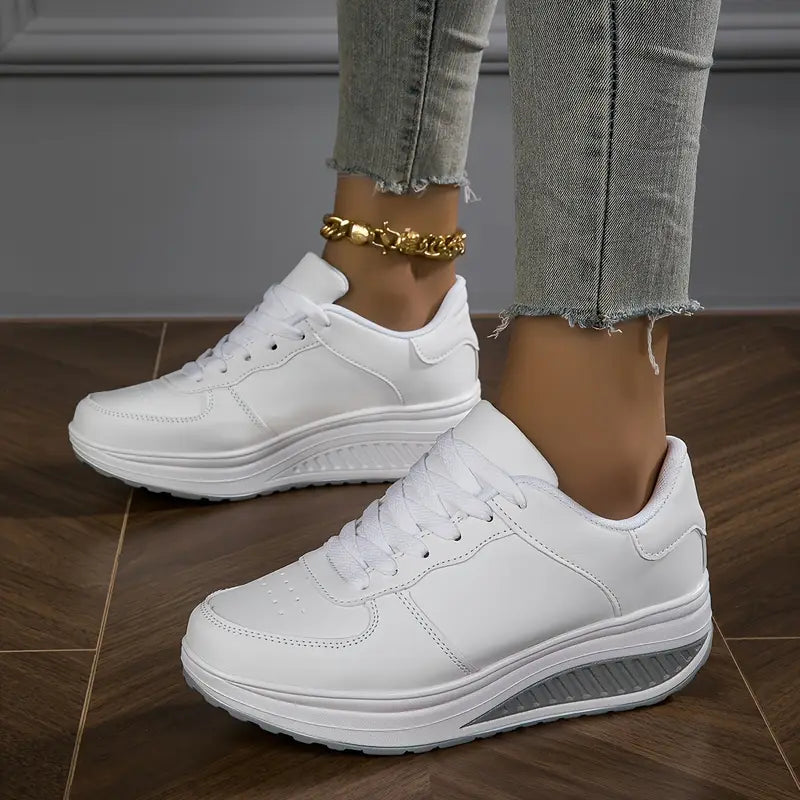 Sable - Sneakers stringate con plateau stile casual