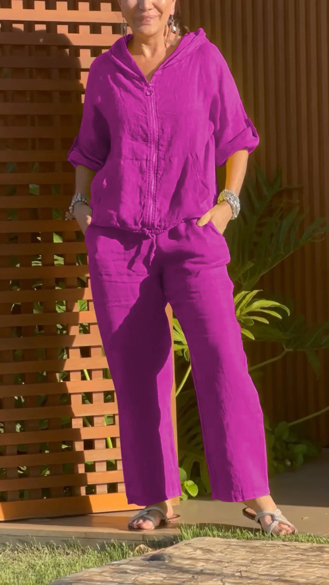 Florina - Coordinato con felpa con zip e pantaloni