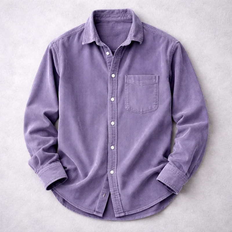 Hendrix - Camicia a bottoni in velluto a coste