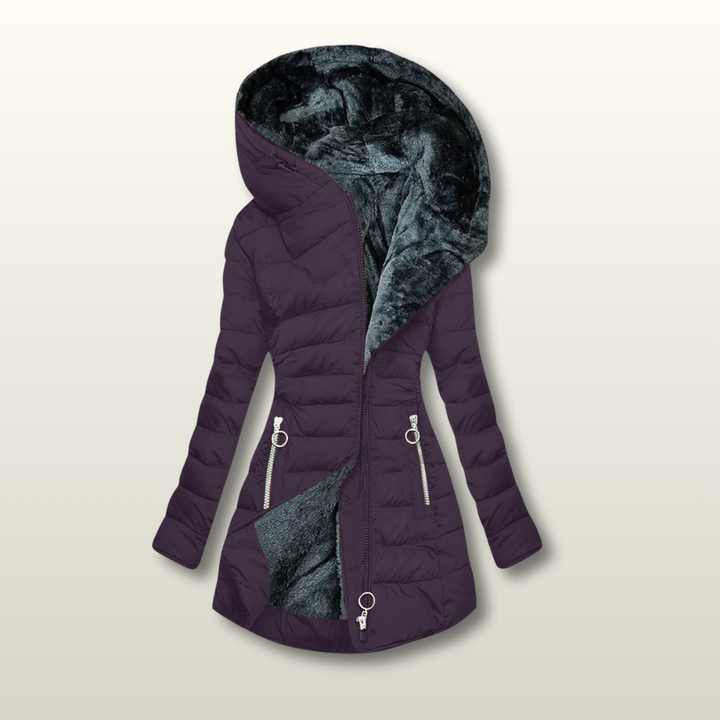 Charlotte - Cappotto Casual Elegante con Cappuccio