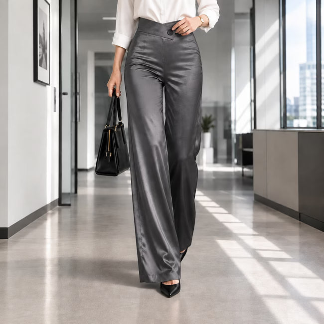 Anouk - Pantaloni eleganti a palazzo a vita alta