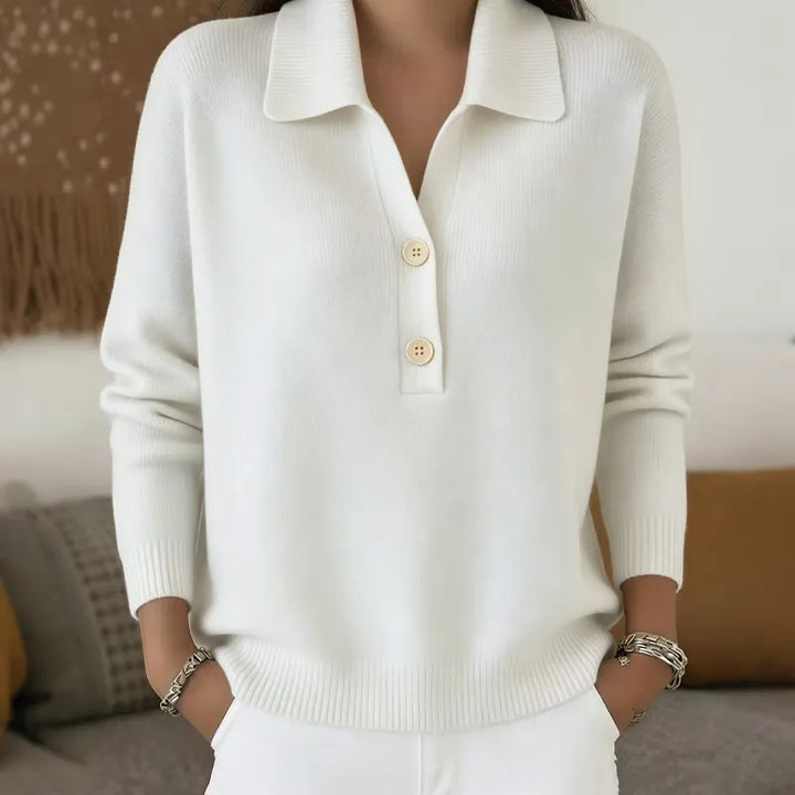 Belisara - Maglione con scollo a V morbido al tatto