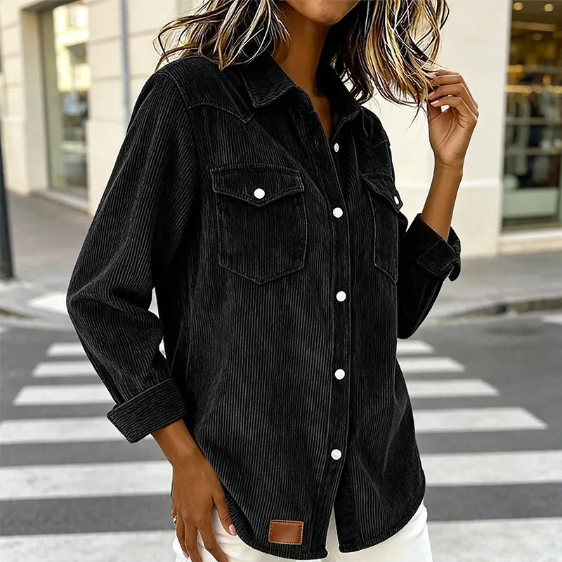 Loredana - Camicia a bottoni morbida al tatto