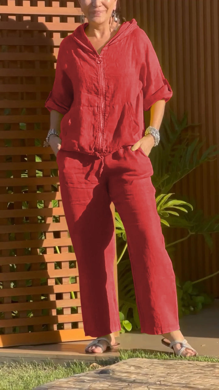 Florina - Coordinato con felpa con zip e pantaloni