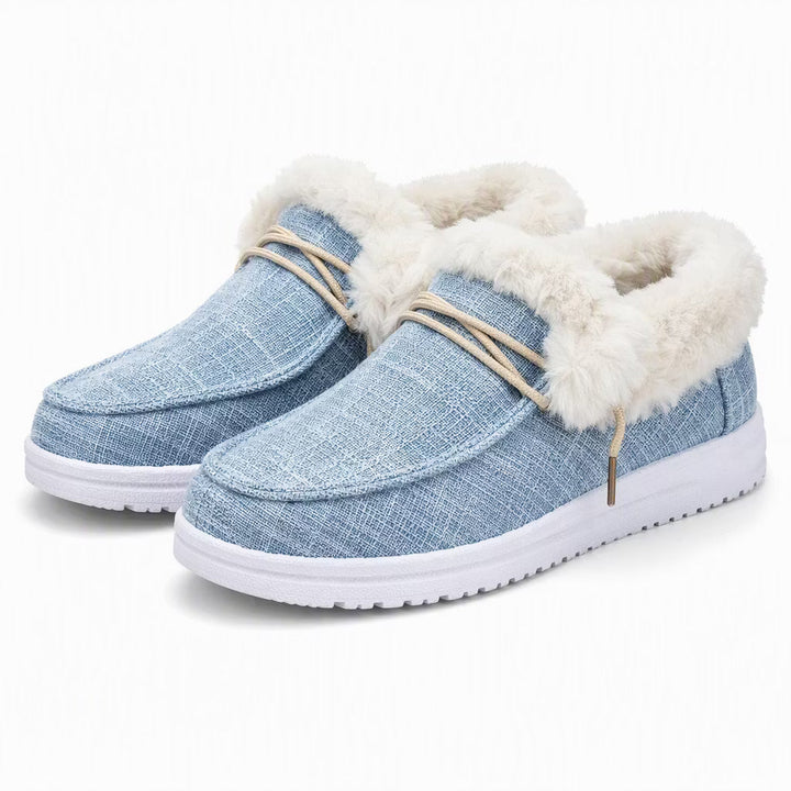Aviva - Scarpe slip-on foderate in peluche