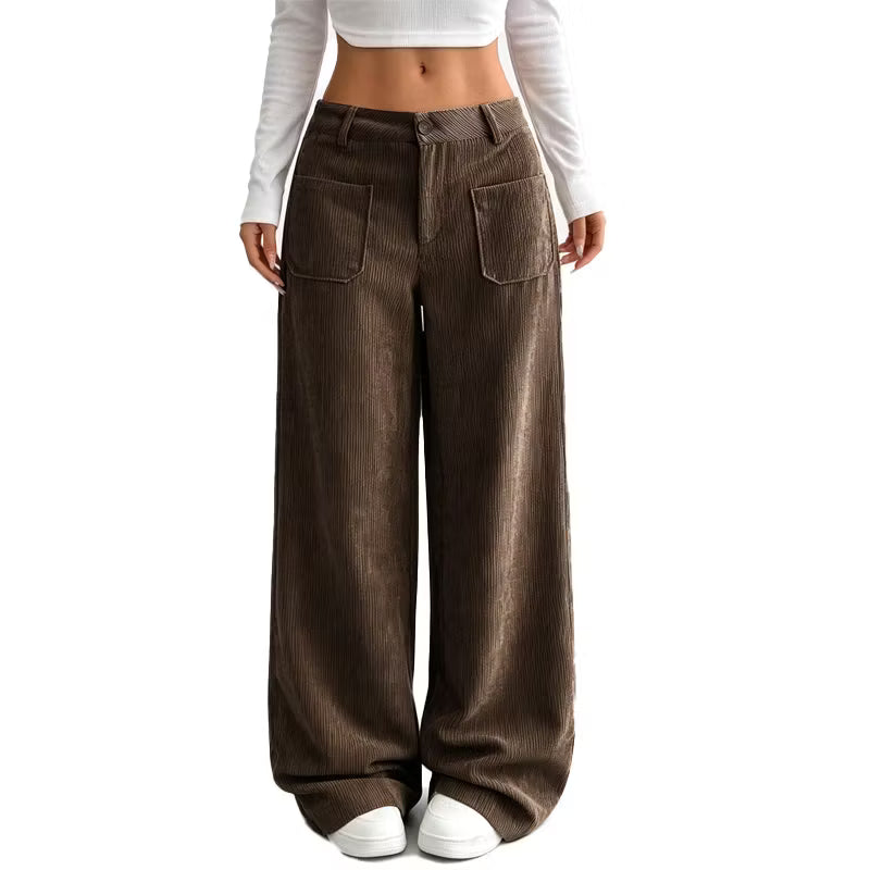 Eithne - Pantaloni a gamba larga dal tocco morbido