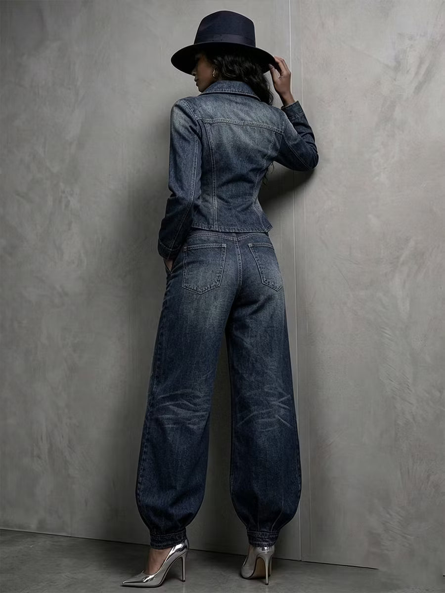 Neris - Tailleur pantalone a due pezzi doppiopetto su misura