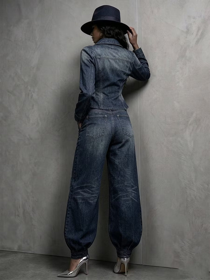 Neris - Tailleur pantalone a due pezzi doppiopetto su misura