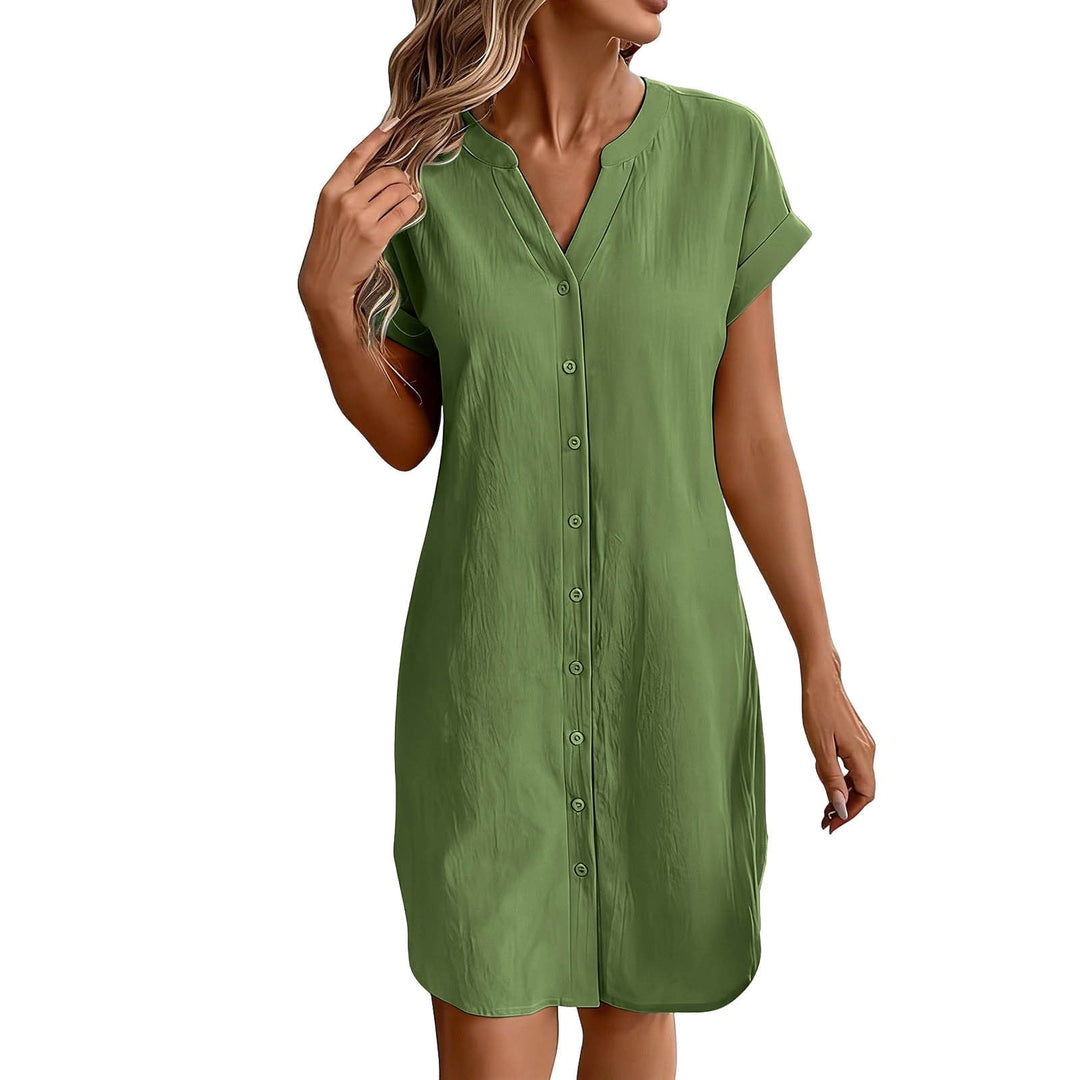 Ainslea - Abito camicia mini testurizzato