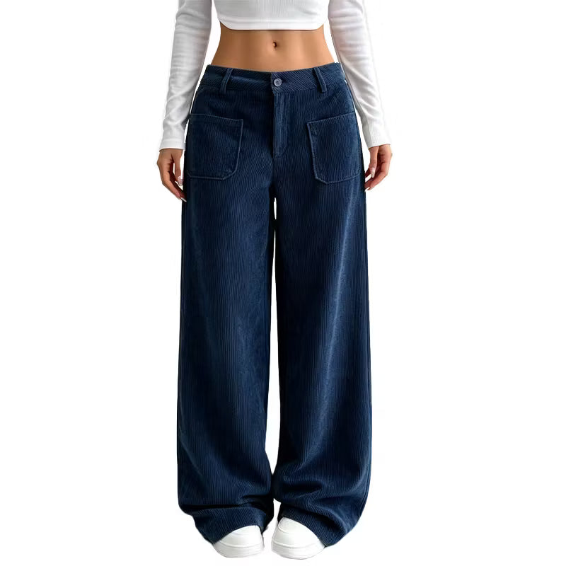 Eithne - Pantaloni a gamba larga dal tocco morbido