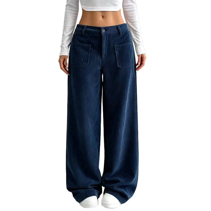 Eithne - Pantaloni a gamba larga dal tocco morbido