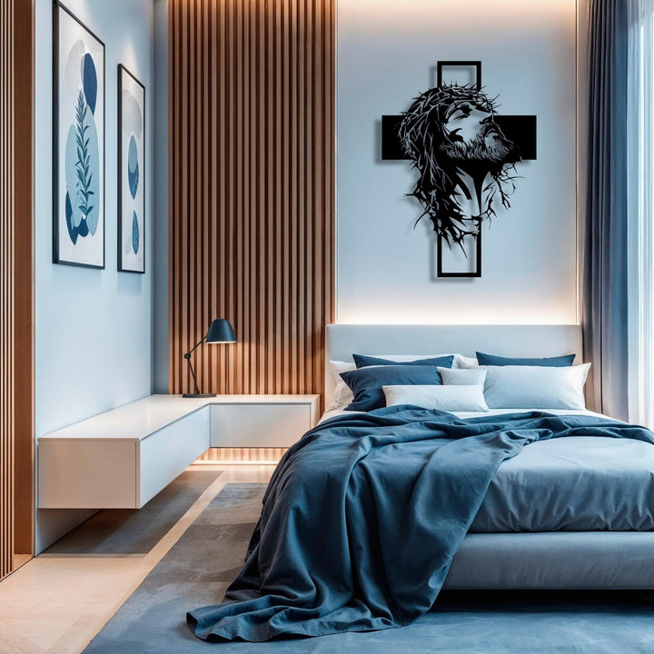 Cyras - Arte Murale in Metallo Croce di Gesù