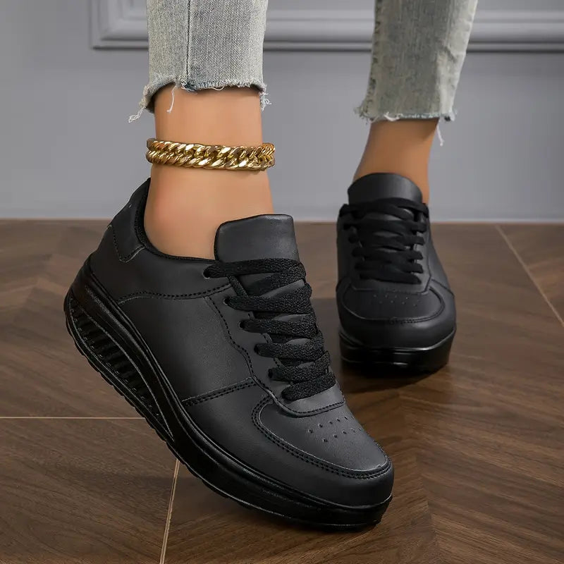 Qira - Sneakers stringate con suola platform