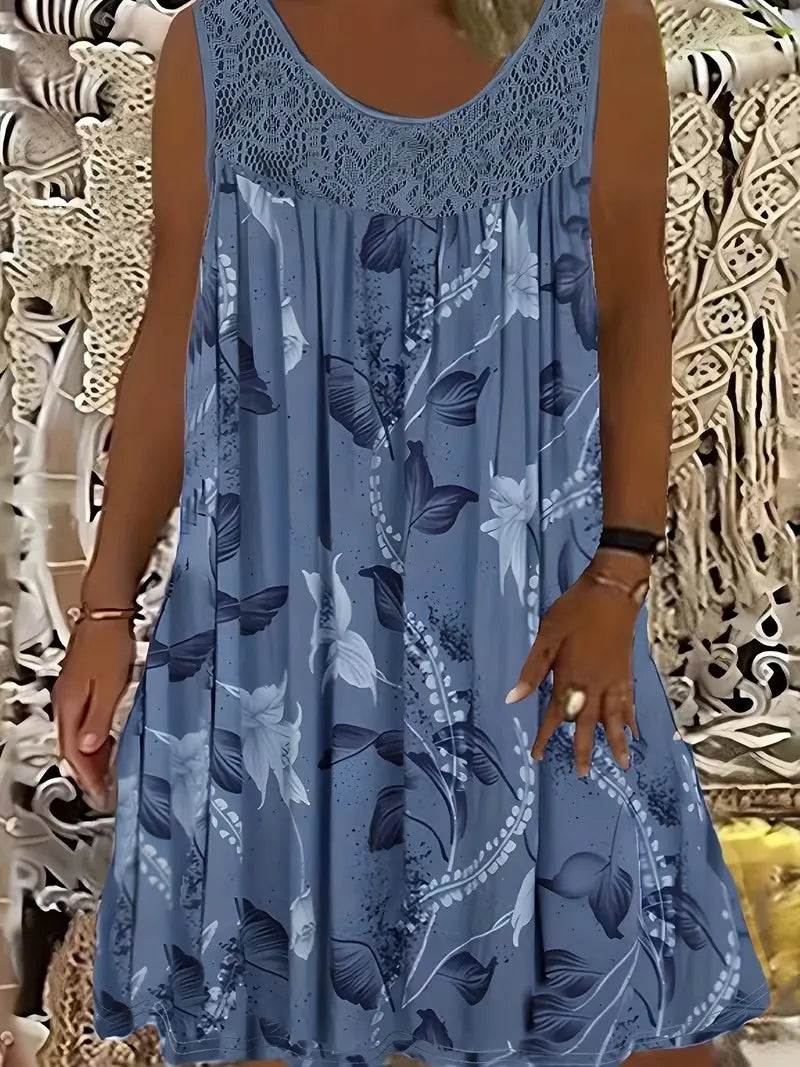 Ariadne - Abito elegante a stampa floreale