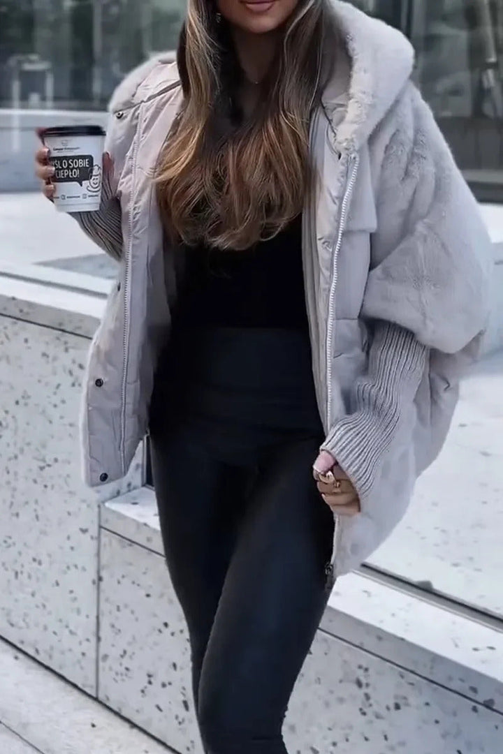 Audra - Giacca invernale con cappuccio imbottito