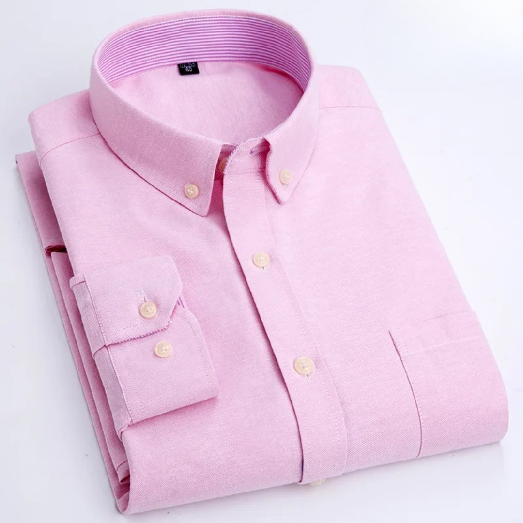 Edison - Camicia button-down a maniche lunghe di pregio