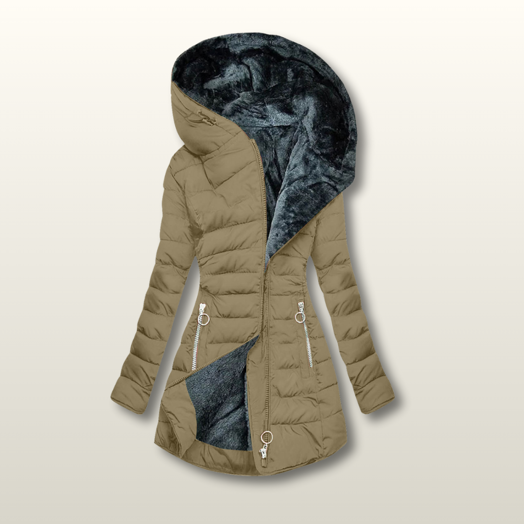 Charlotte - Cappotto Casual Elegante con Cappuccio