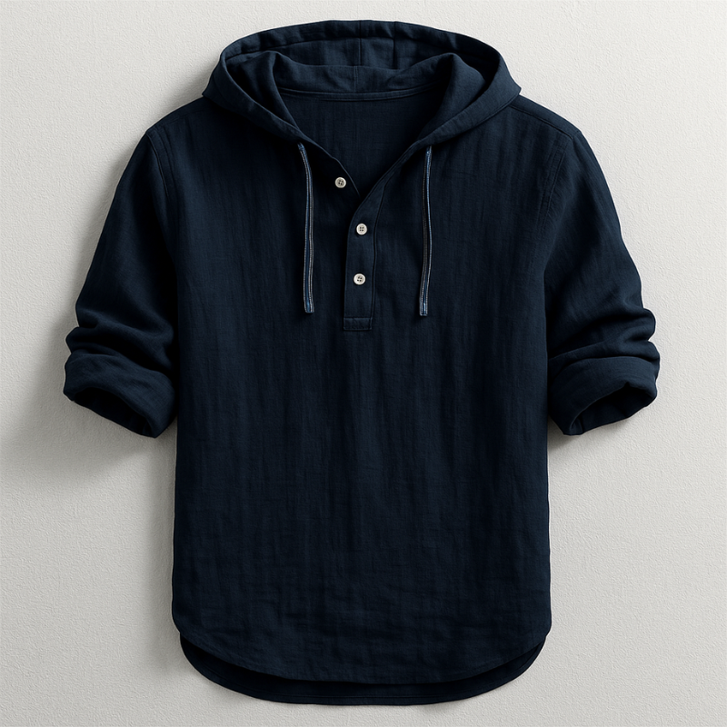 Tavrell - Camicia con cappuccio in lino pregiato