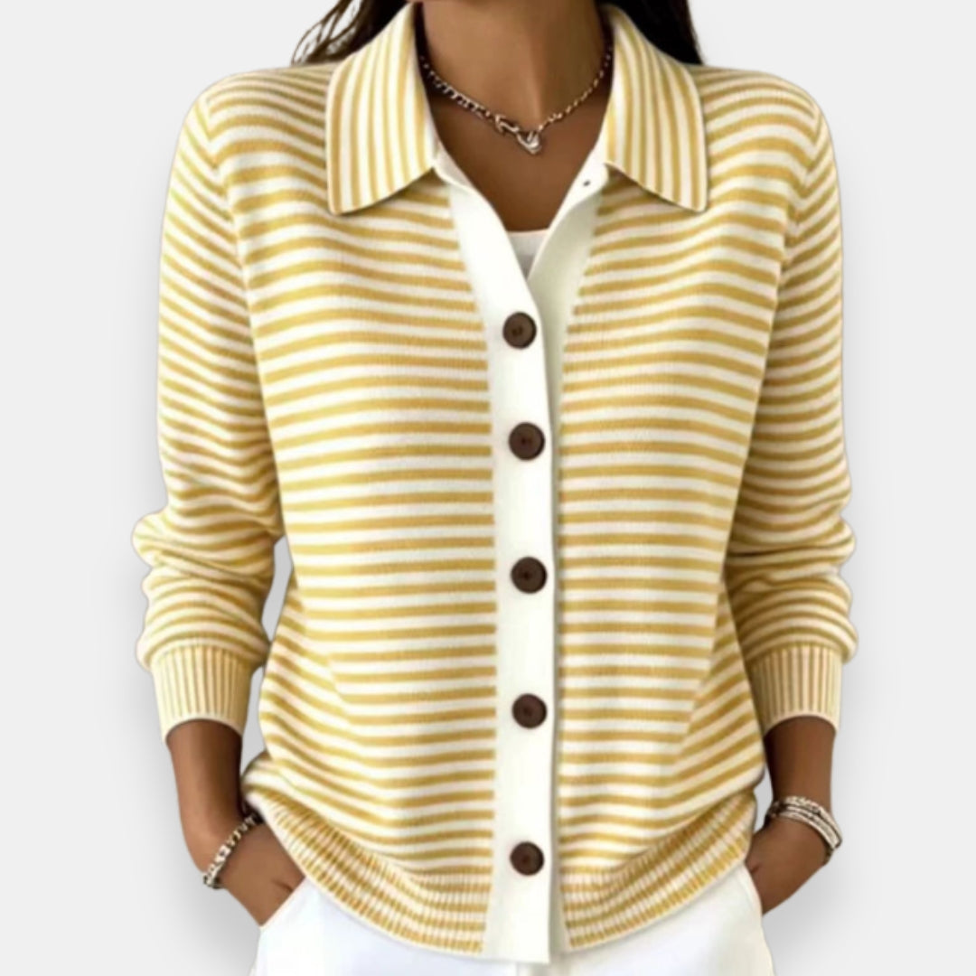 Briana - Cardigan a righe dalla mano morbida