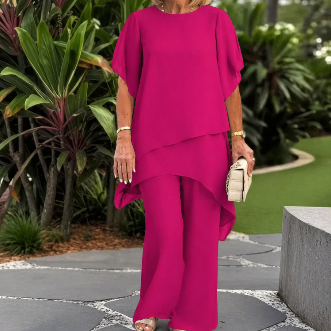 Jessenia - Coordinato con tunica a strati e pantaloni