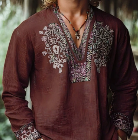 Milford - Camicia leggera con scollo a V