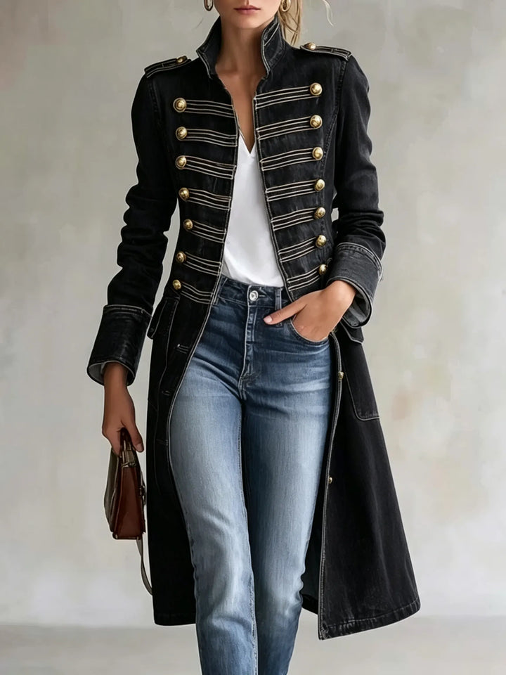 Carisanne - Cappotto militare a taglio lungo pesante