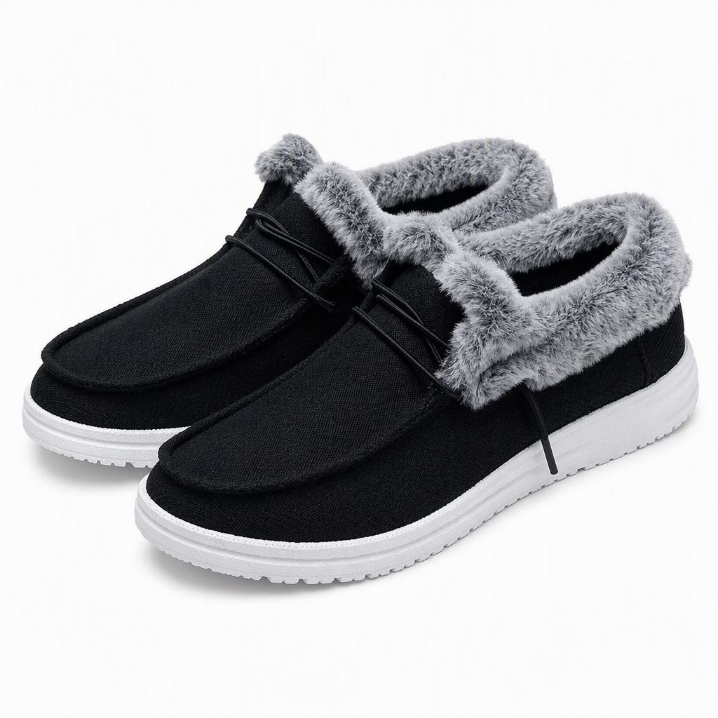 Aviva - Scarpe slip-on foderate in peluche