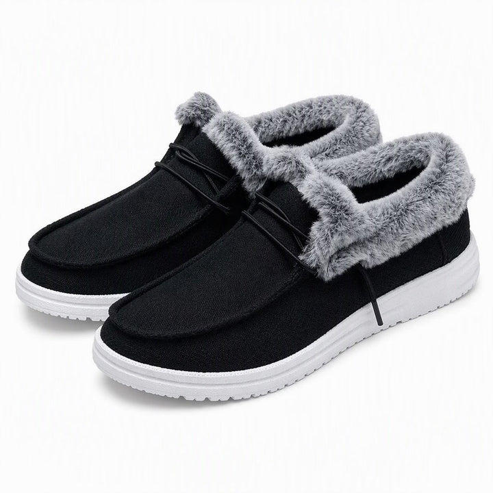 Aviva - Scarpe slip-on foderate in peluche