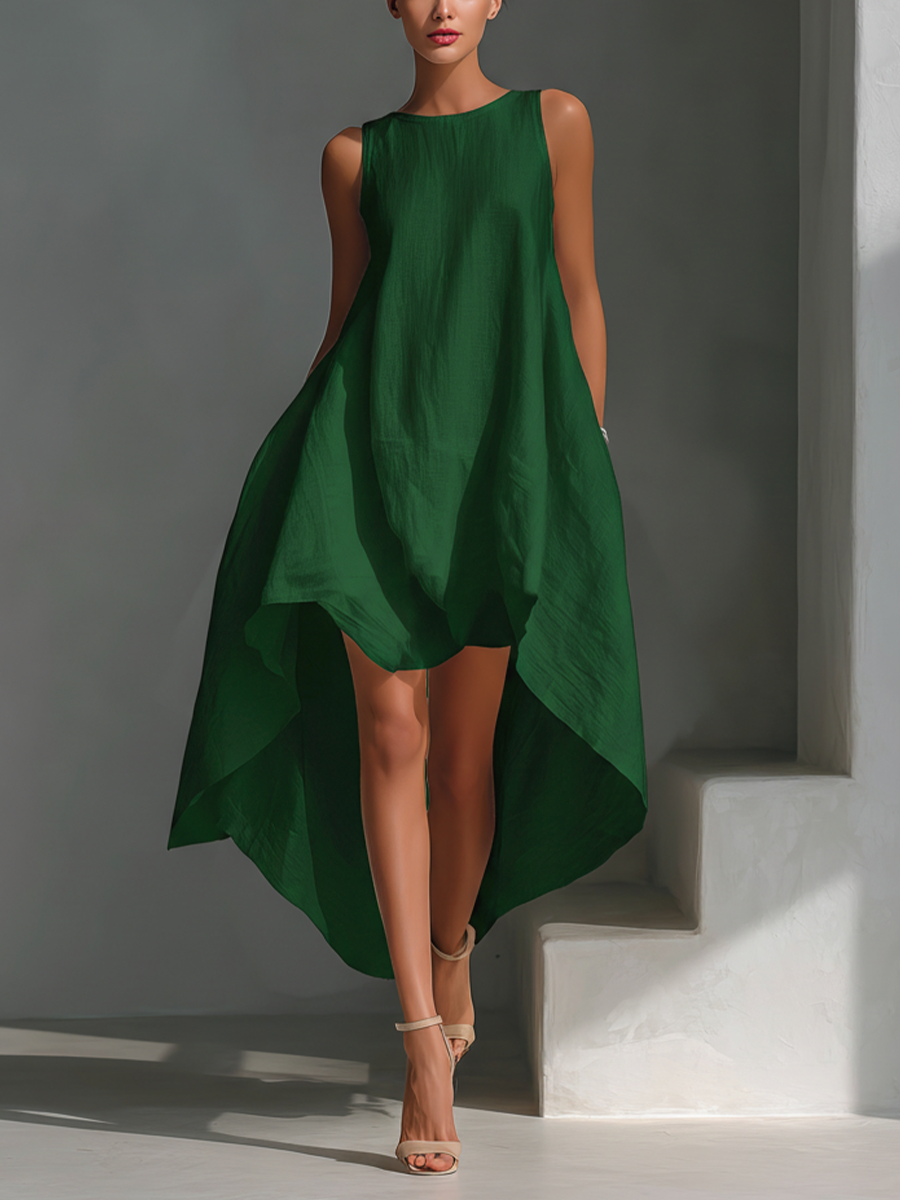 Elvina - Abito midi in lino leggero