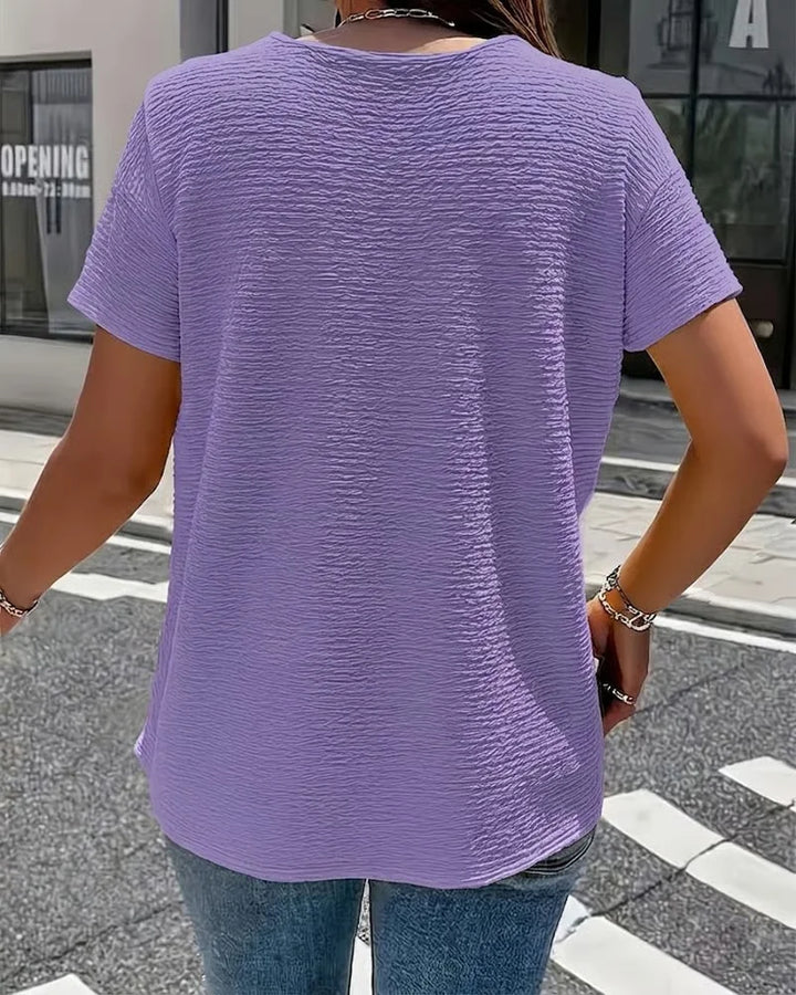 Quintessa - Blusa con scollo a V e bottoni