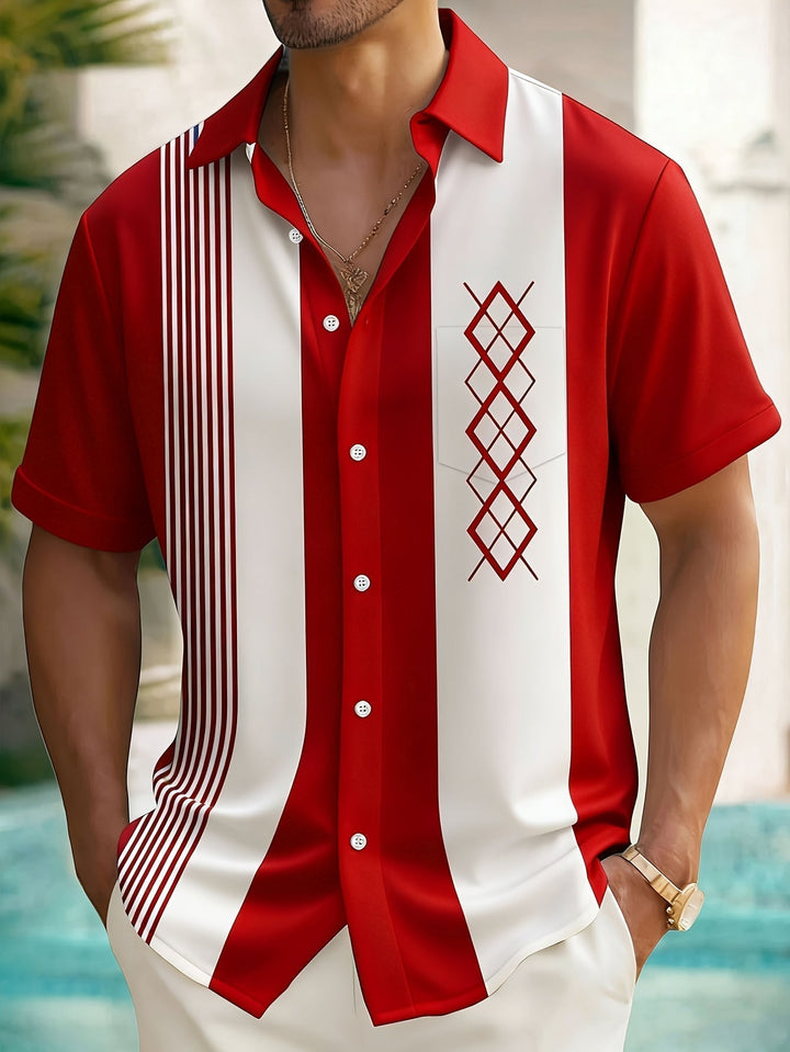 Morpeth - Camicia button-down a righe vintage