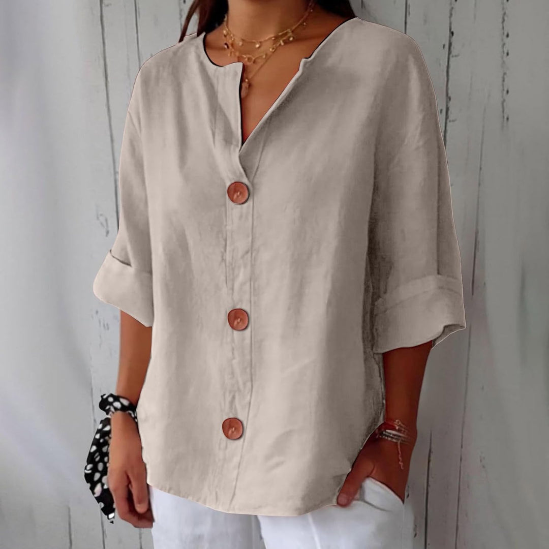 Piera - Blusa in lino leggero