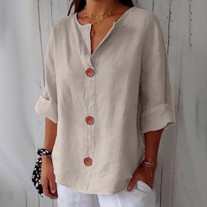Piera - Blusa in lino leggero