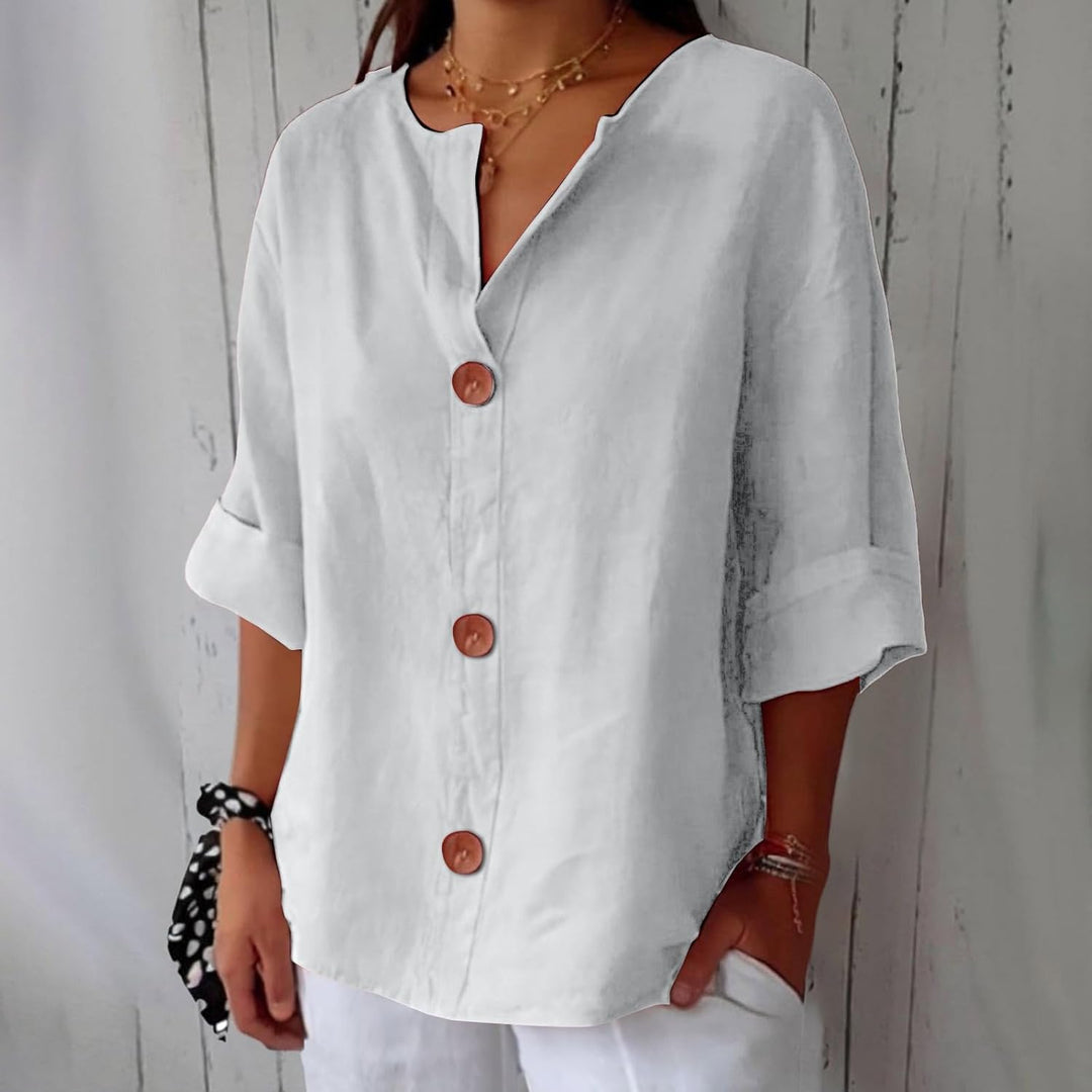 Piera - Blusa in lino leggero