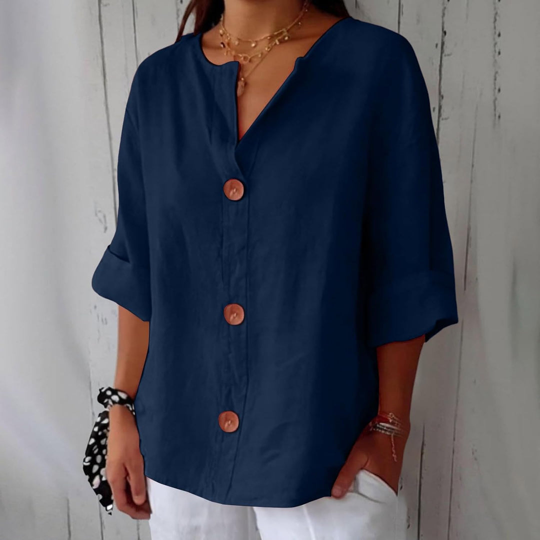 Piera - Blusa in lino leggero