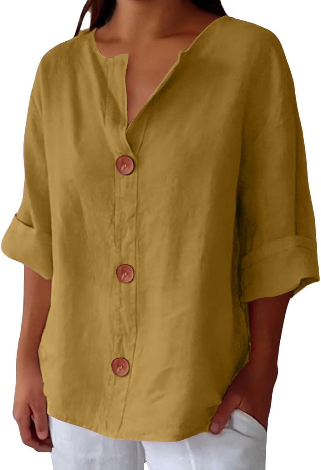 Piera - Blusa in lino leggero