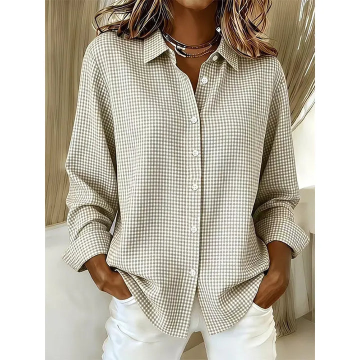 Illyssia - Blusa a bottoni in vichy classico