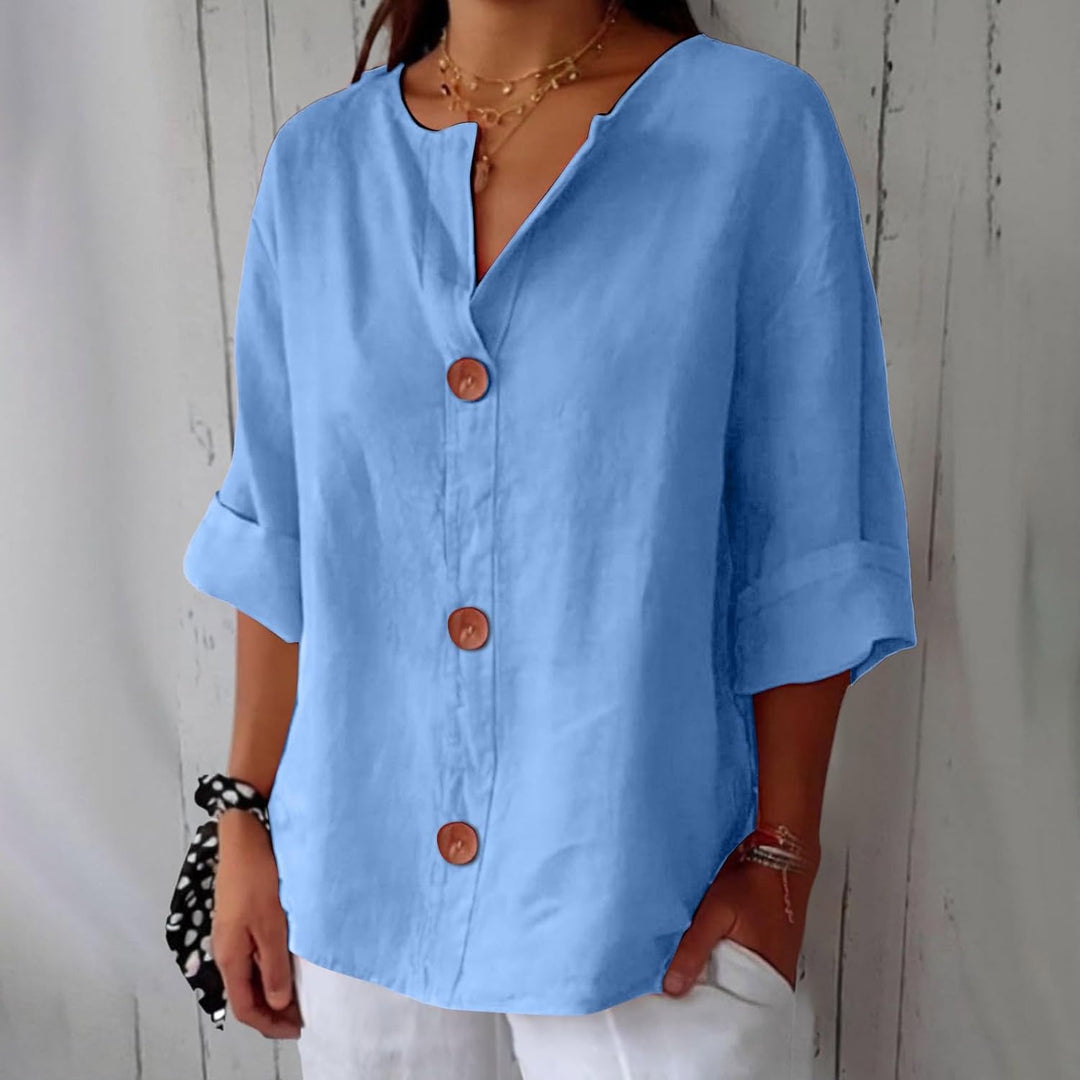 Piera - Blusa in lino leggero