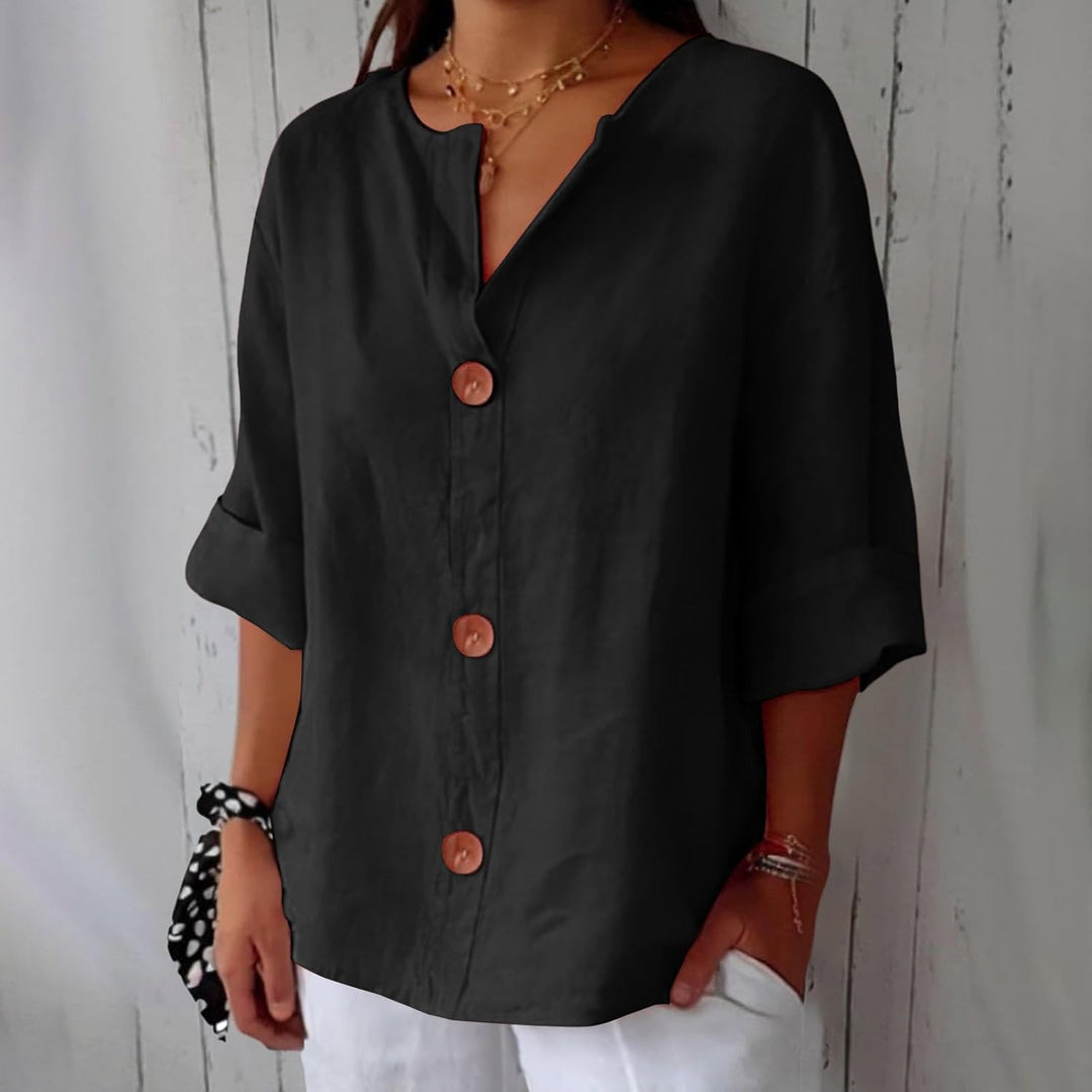 Piera - Blusa in lino leggero