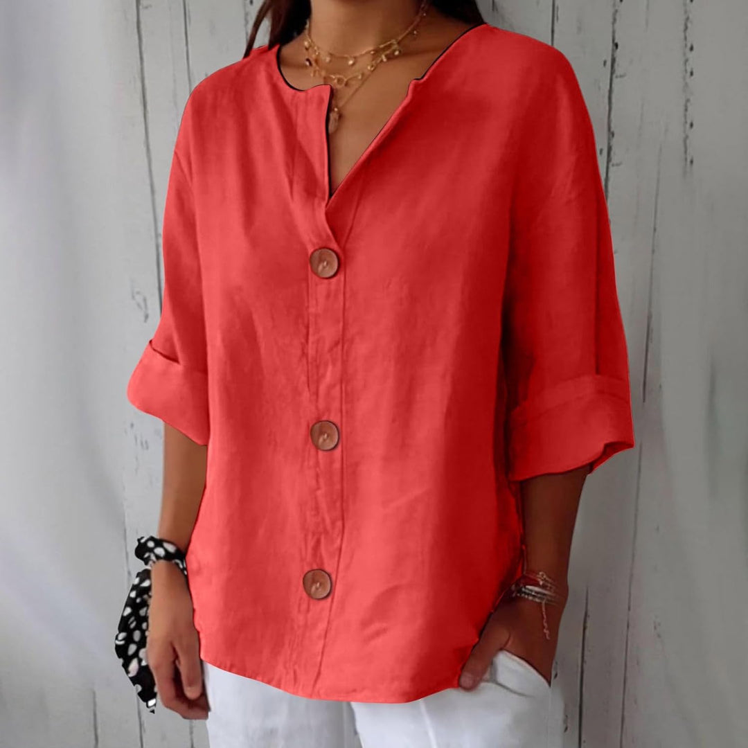 Piera - Blusa in lino leggero