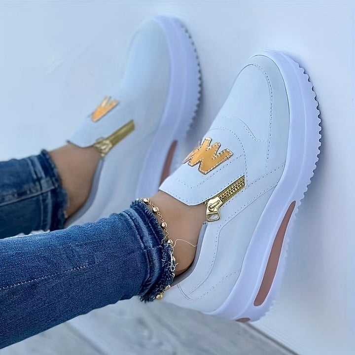 Ovelia - Sneakers slip-on con plateau