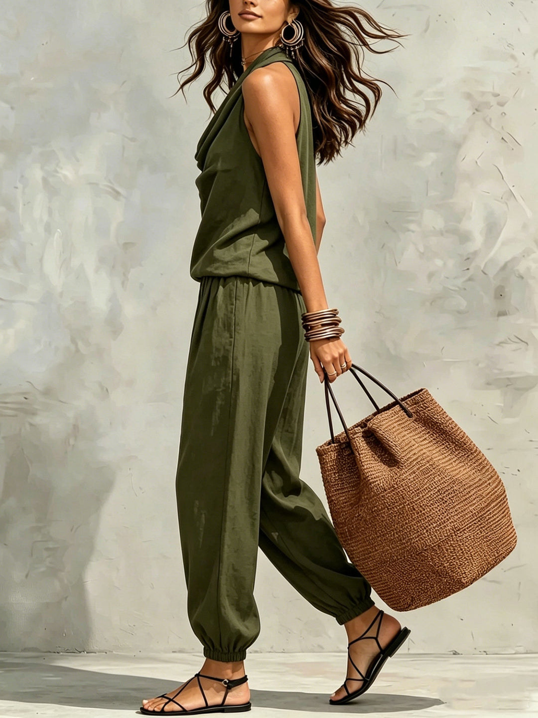Florelle - Coordinato in lino leggero